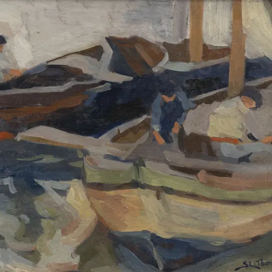 Sydney Lough Thompson (1877-1973) - Fishermen