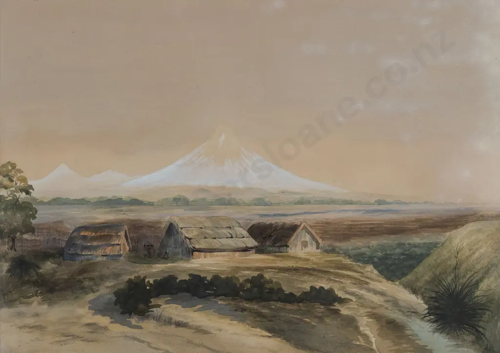 John Gully (1819 - 88) - Mt Taranaki Image 1++