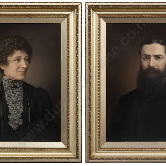 Gottfried Lindauer (1839 -1926) - Portraits of Mr & Mrs William Anthony