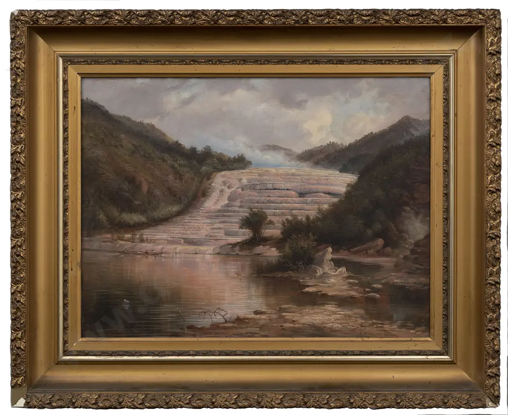 Charles Blomfield (1848 - 1926) - Pink & White Terraces (2) Image 1++