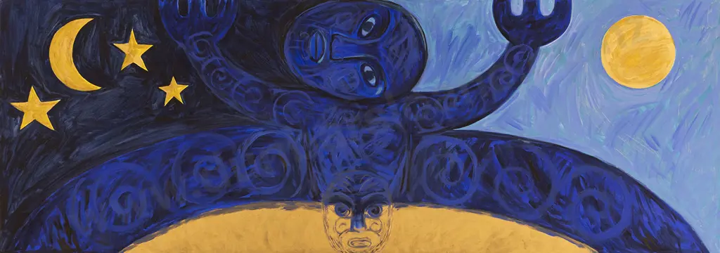 Robyn Kahukiwa (b 1938) - Ranginui and Papatūānuku Image 1++