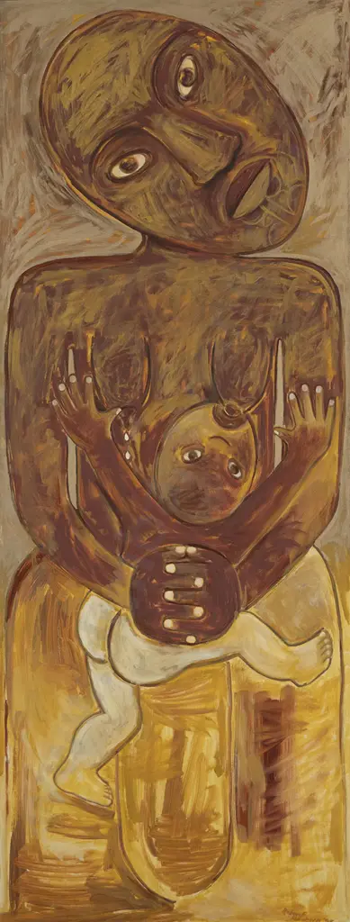 Robyn Kahukiwa (b 1938) - Ranginui and Papatūānuku Image 1++