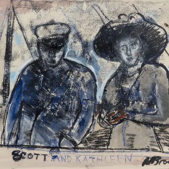 Nigel Brown (b 1949) - Scott and Kathleen