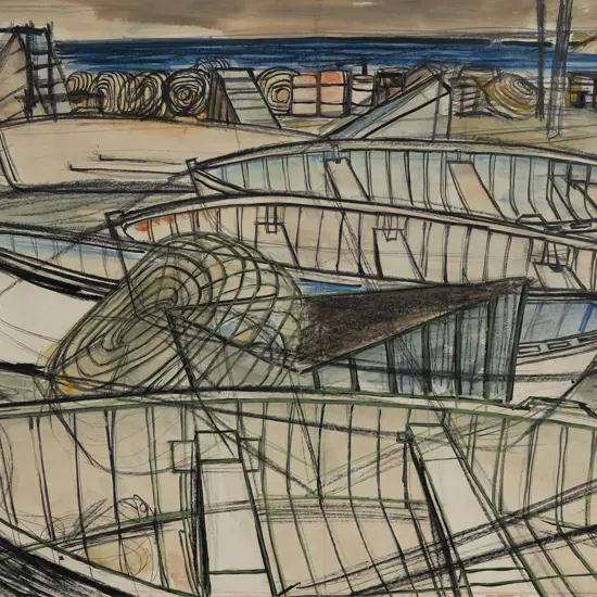 Juliet Peter (1915 - 2010) - Boat Study