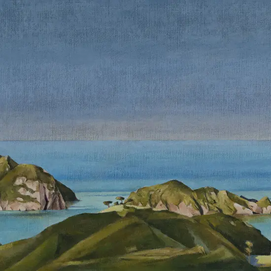 Stanley Palmer (b 1936) - Study for Harataonga - Rakitu