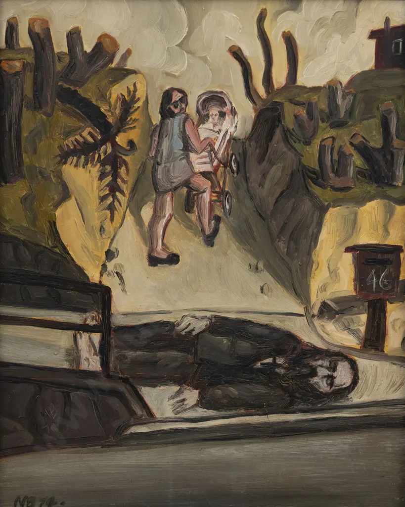 Nigel Brown (b 1949) - Driveway Painting No8 Image 1++
