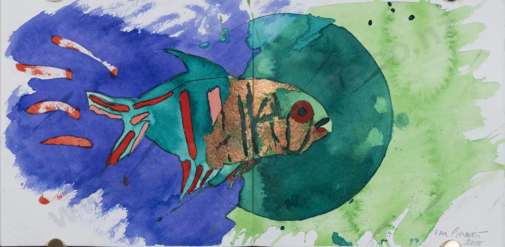 Max Gimblett (b 1935) - Fishwork Image 1++