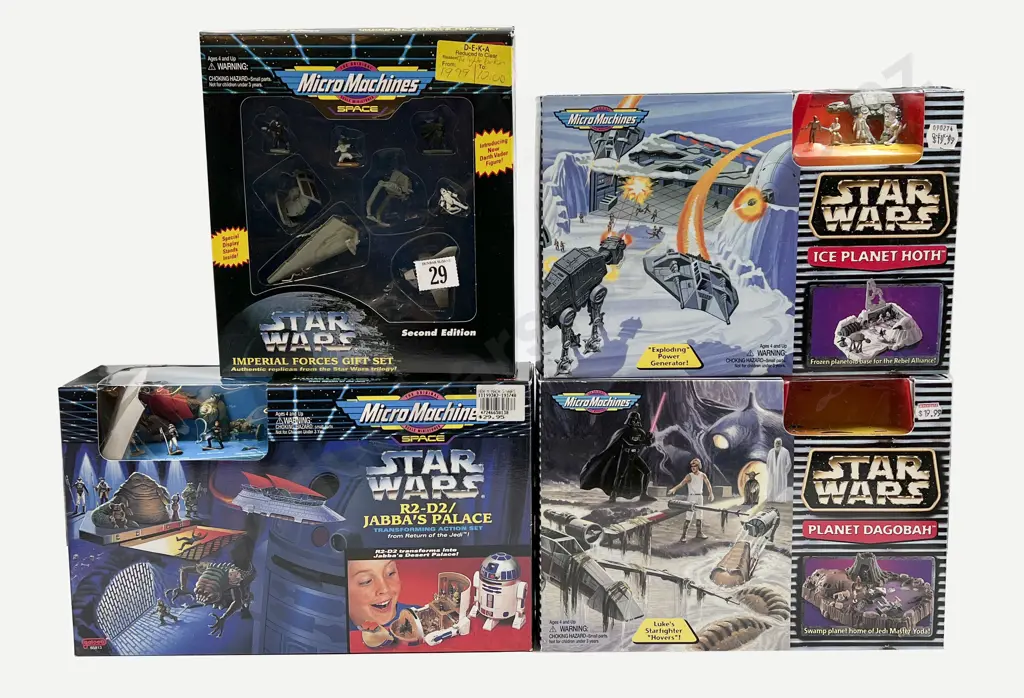 Four Mostly Complete Star Wars Micro Machine Packs Image 1++
