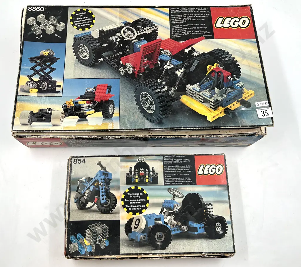 Mostly Complete Vintage Lego 8860 Vehicle & Empty Box Image 1++