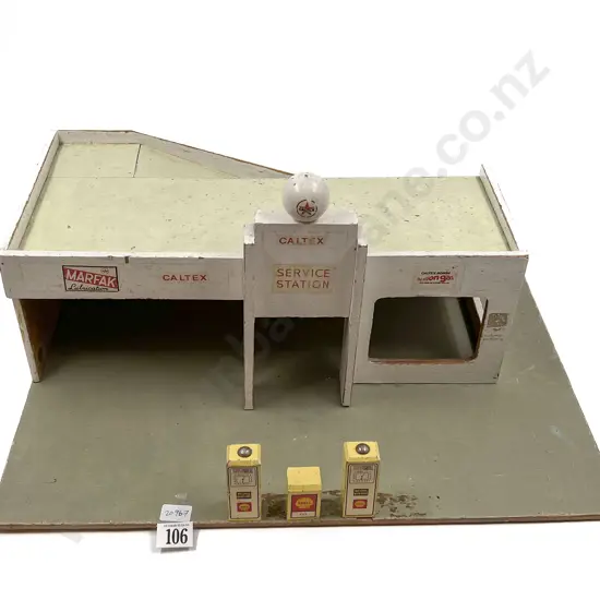 Vintage Wooden Caltex Service Station