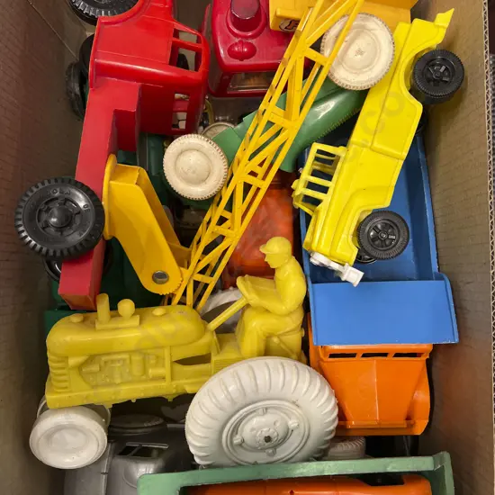 Quantity of Vintage Plastic Vehicles & Toys