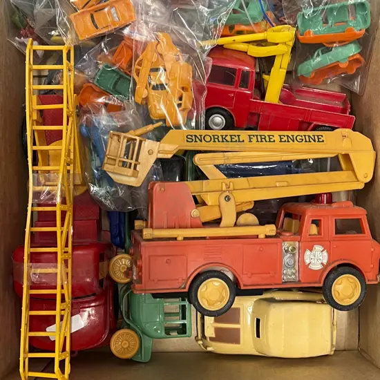 Quantity of Vintage Plastic Vehicles & Toys