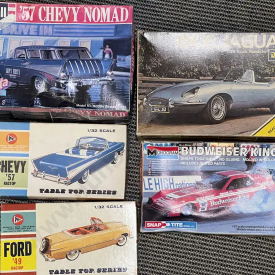 Five Boxed Kit Set Models