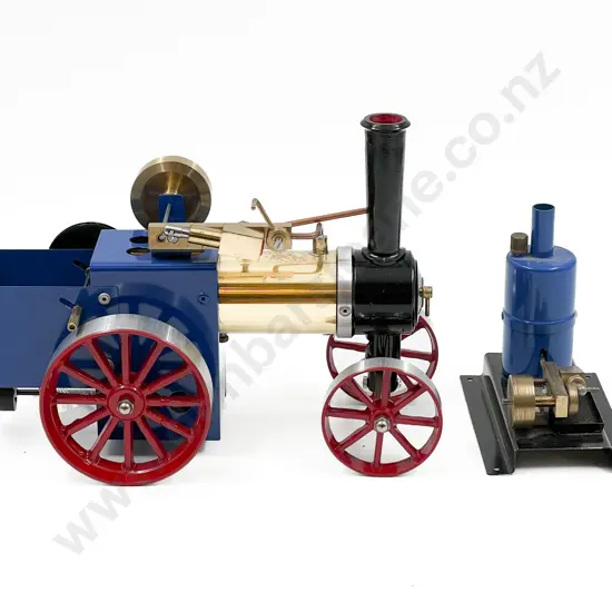 NZ David A Auld Live Steam Road Roller and Small Stationery Steam Engine