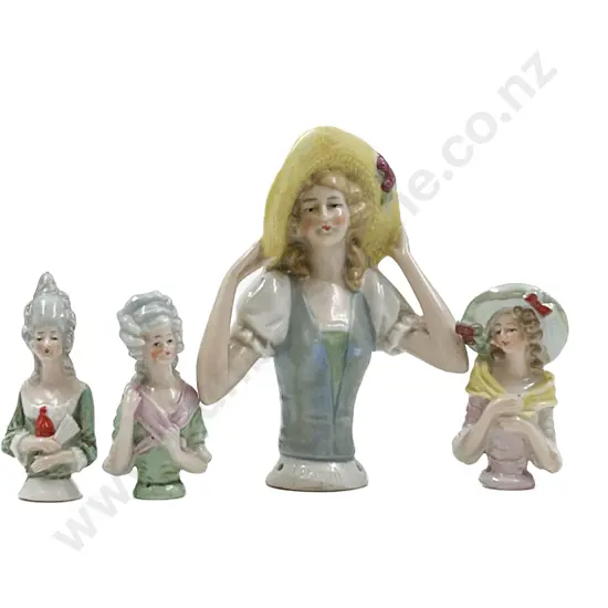 Four Vintage China Half Heads