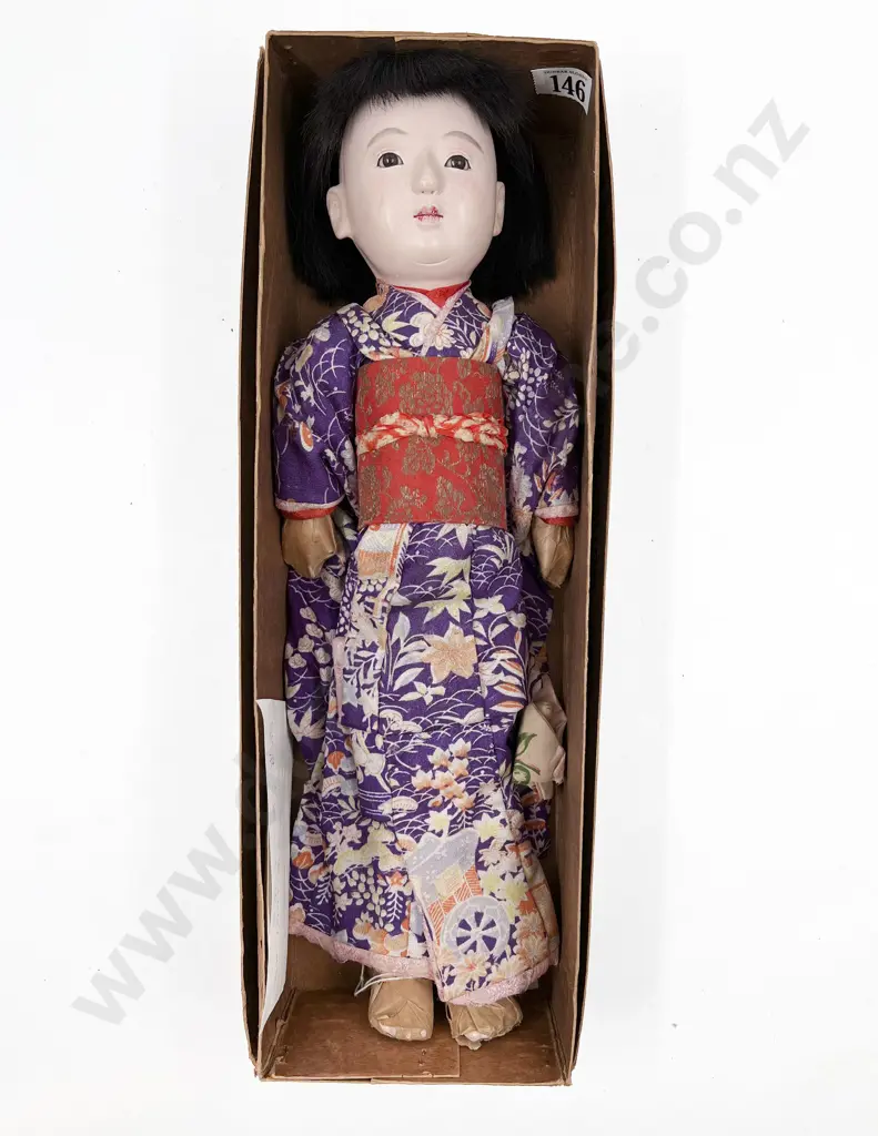 Vintage Original Boxed Japanese Composition Doll 41cm Height Image 1++