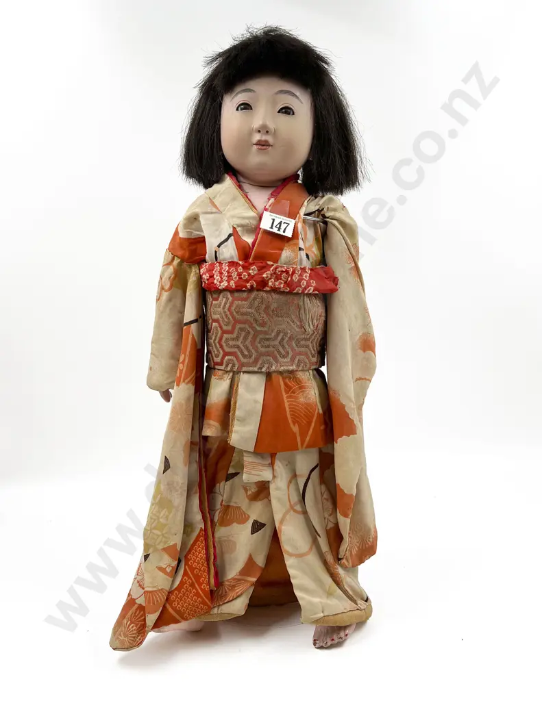 Vintage Japanese Composition Doll 52cm Height Image 1++
