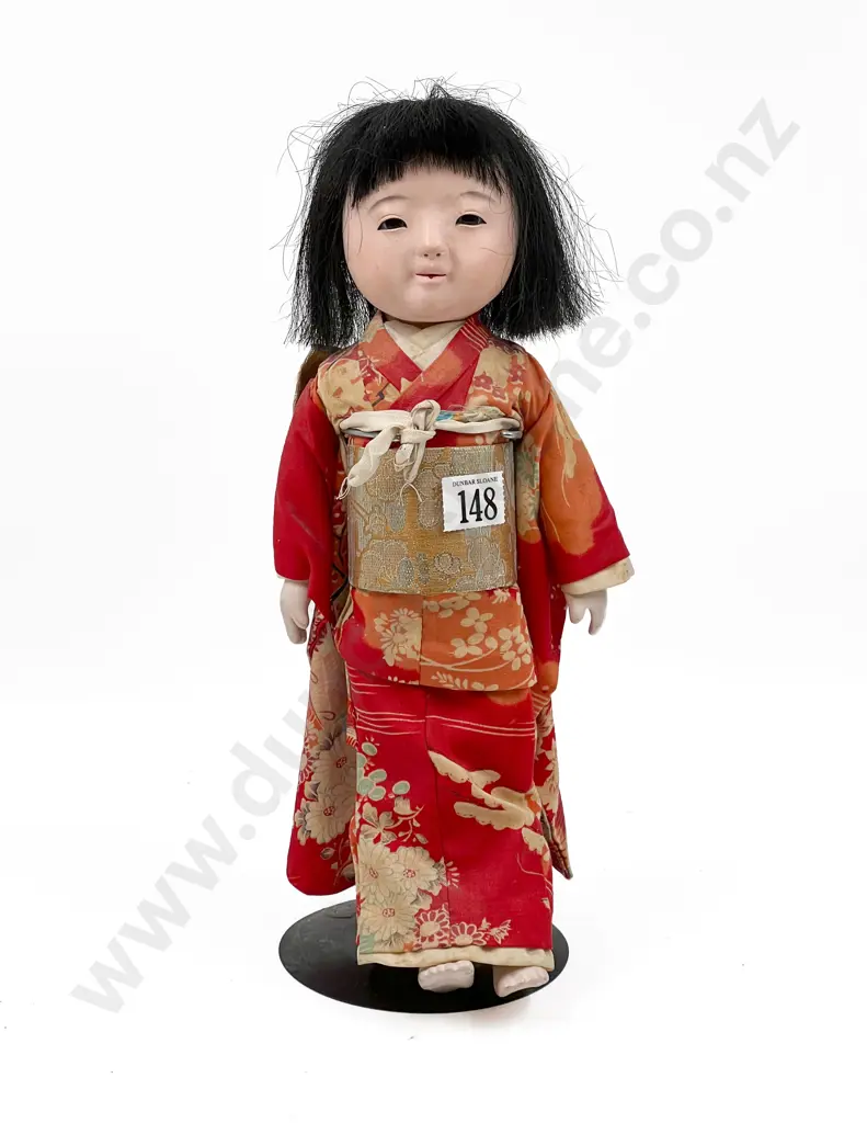 Vintage Japanese Composition Doll 33cm Height Image 1++
