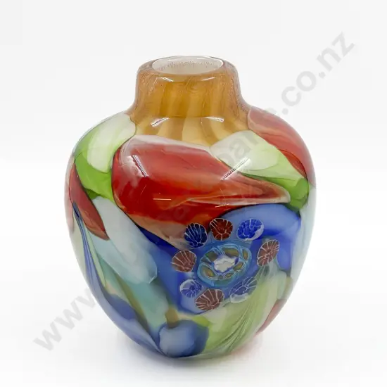 Heavy Art Glass Vase
