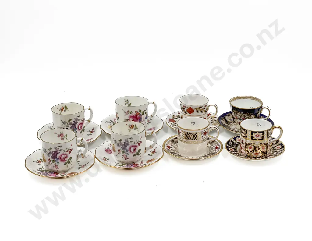 Eight Assorted RCD Cups and Saucers Image 1++