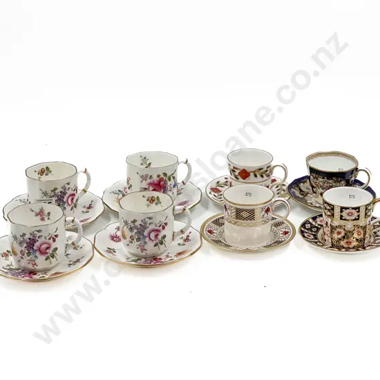 Eight Assorted RCD Cups and Saucers