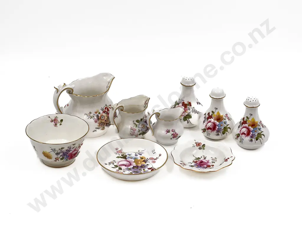 Nine Pieces of Assorted RCD Floral Decorated China Image 1++