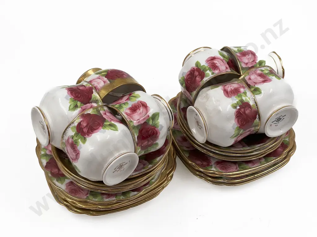 Quantity of Assorted Royal Albert Old English Rose Tea China Image 1++