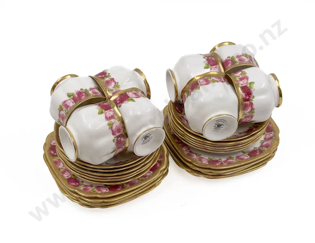Quantity of Assorted Royal Albert Country Rose Tea China Image 1++