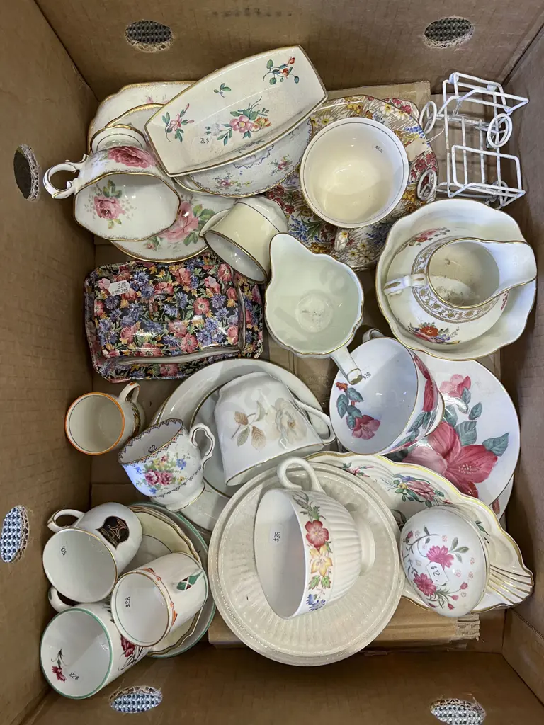 Box of Assorted Fancy China Image 1++