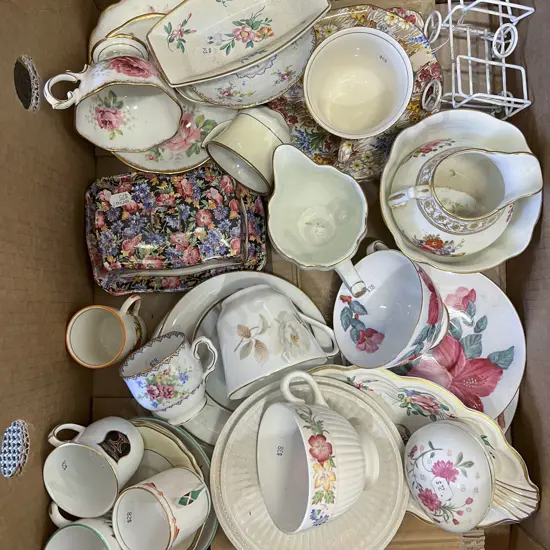Box of Assorted Fancy China