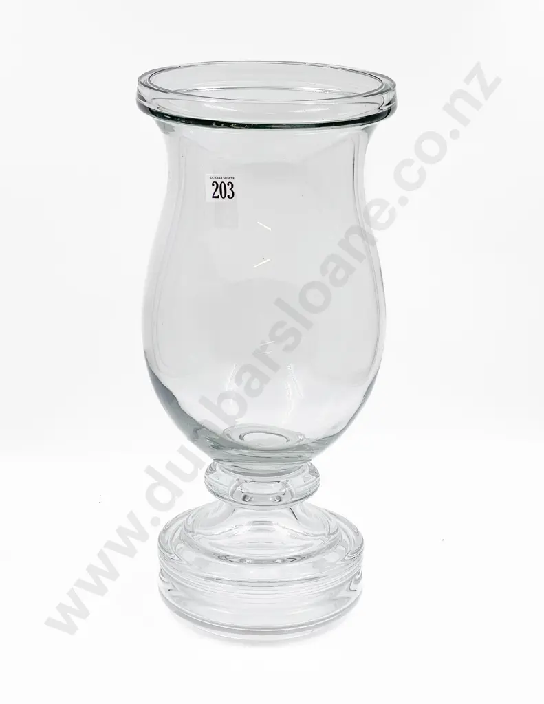 Large Heavy Glass Table Vase Image 1++