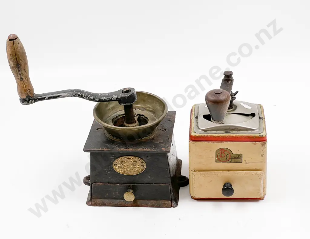 Two Vintage Coffee Grinders Image 1++