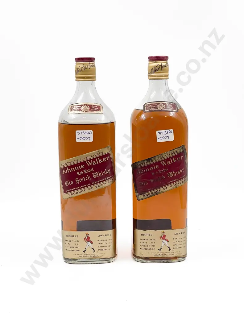 2 Johnnie Walker Red Label Old Scotch Whisky 1.125 Litre (levels low) Image 1++