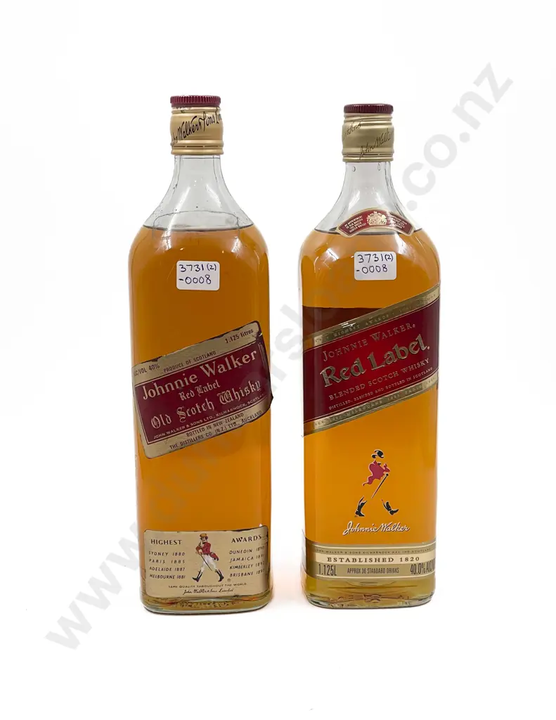2 Johnnie Walker Red Label Scotch Whisky 1.125 Litre (levels low) Image 1++