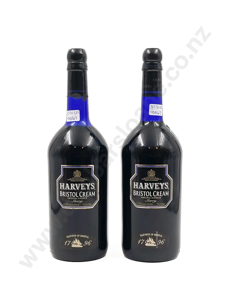Two Bottles of Harveys Bristol Cream 1 Litre Image 1++