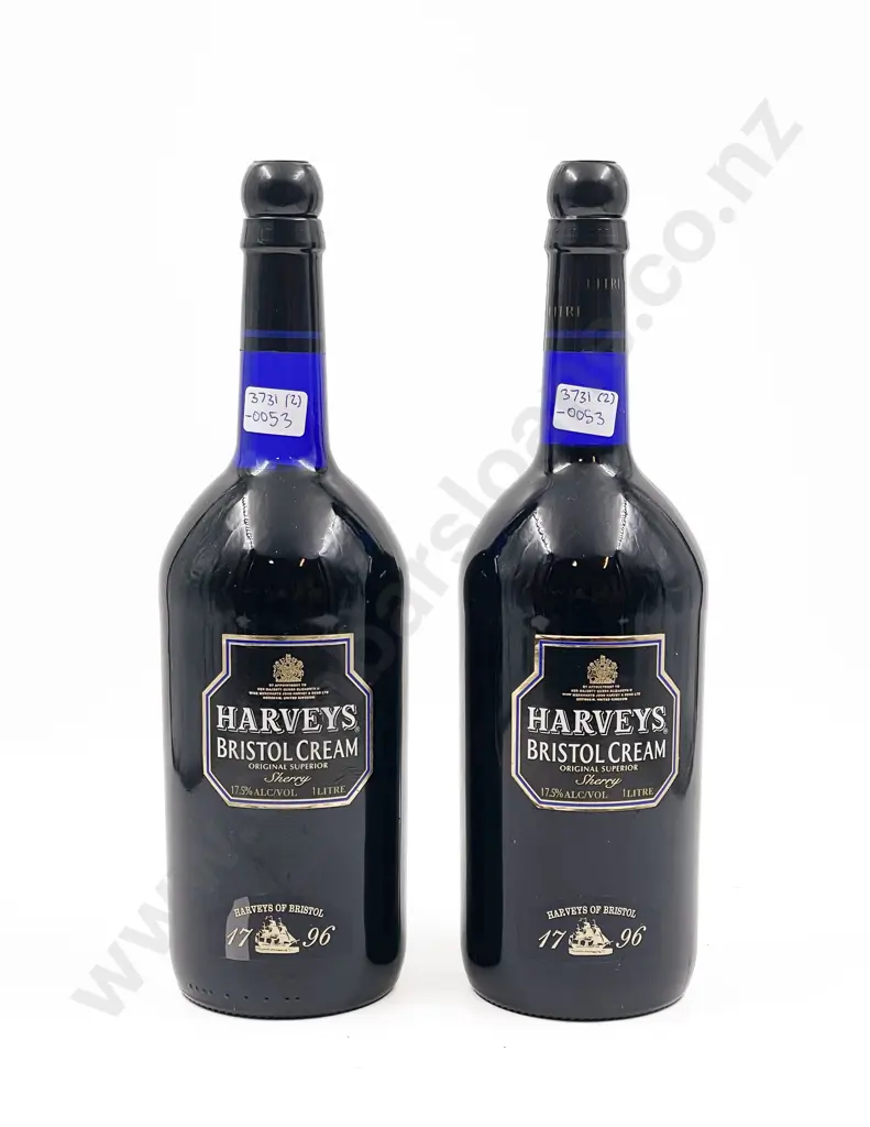 Two Bottles of Harveys Bristol Cream 1 Litre Image 1++