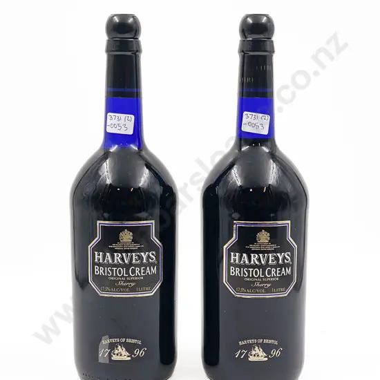 Two Bottles of Harveys Bristol Cream 1 Litre