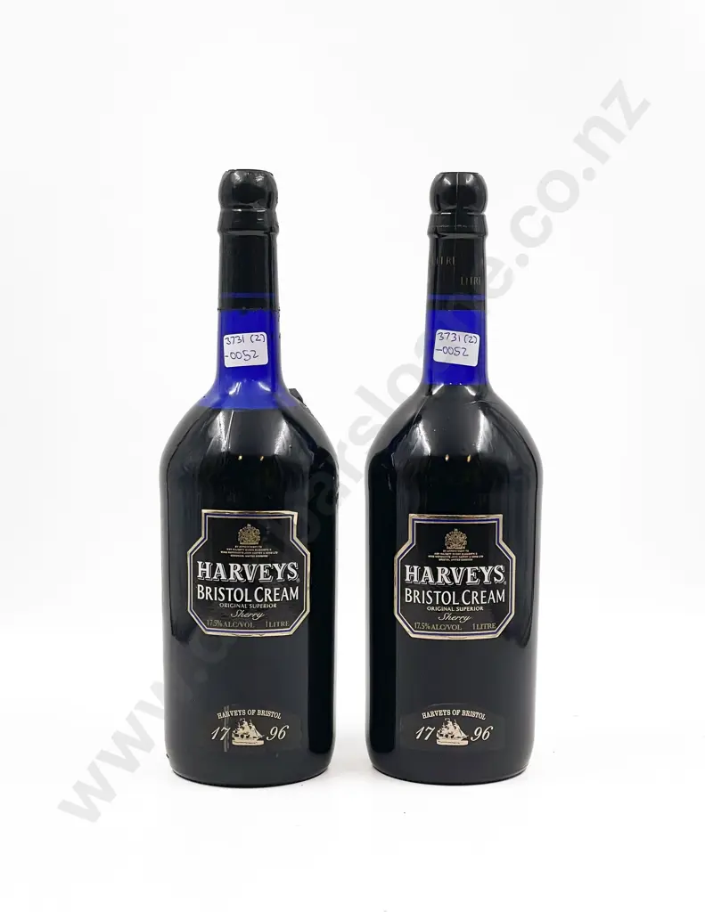 Two Bottles of Harveys Bristol Cream 1 Litre Image 1++