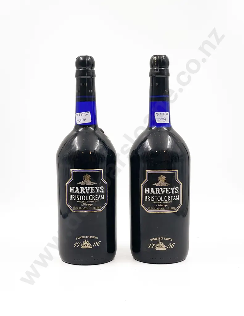 Two Bottles of Harveys Bristol Cream 1 Litre Image 1++