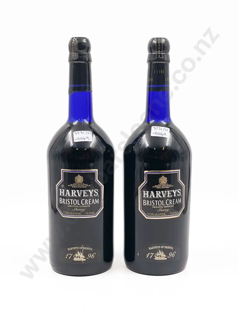 Two Bottles of Harveys Bristol Cream 1 Litre Image 1++