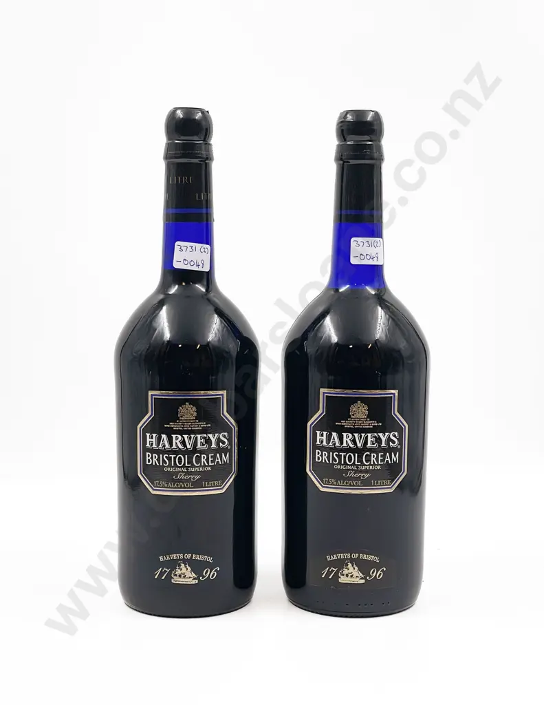 Two Bottles of Harveys Bristol Cream 1 Litre Image 1++