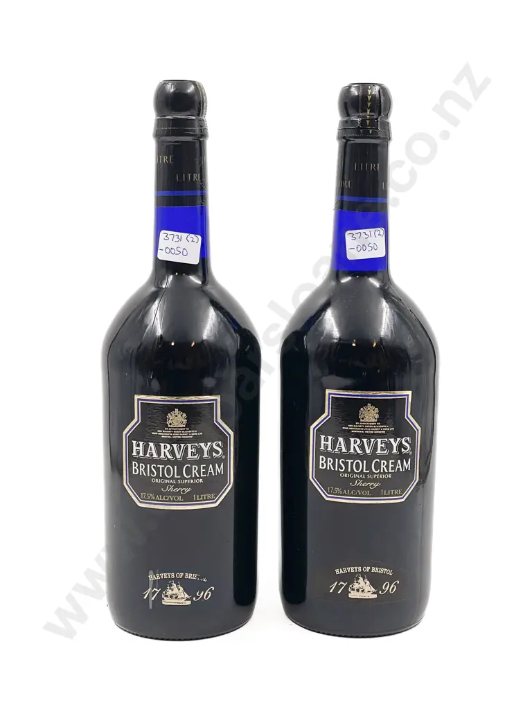 Two Bottles of Harveys Bristol Cream 1 Litre Image 1++
