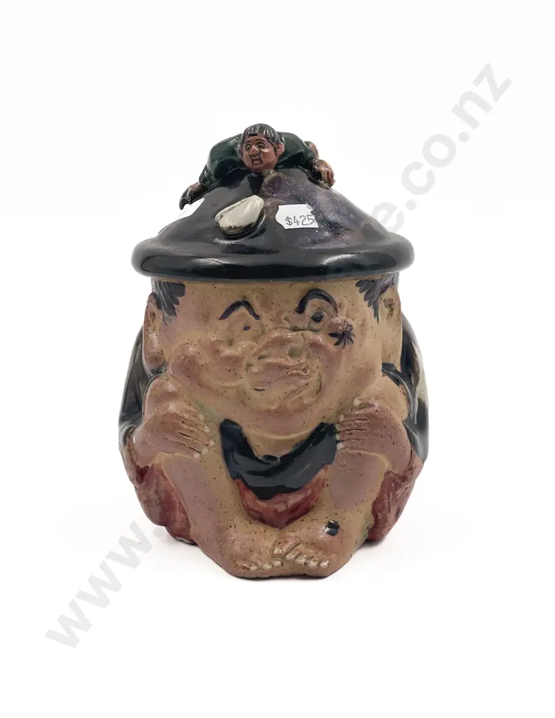 Sumidagawa Figural Jar & Cover Image 1++