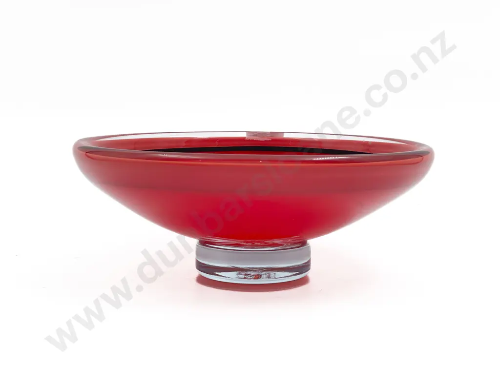 Hoglund Art Glass Shallow Bowl Image 1++