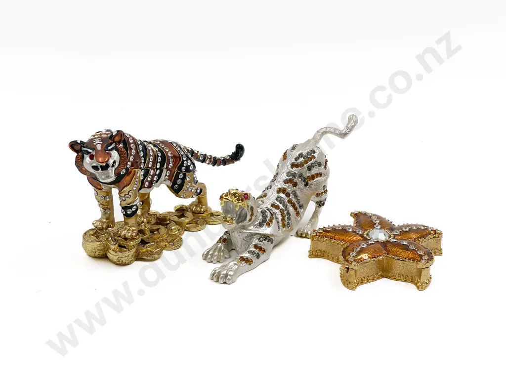 Two Decorative Tiger Ornaments Etc. Image 1++