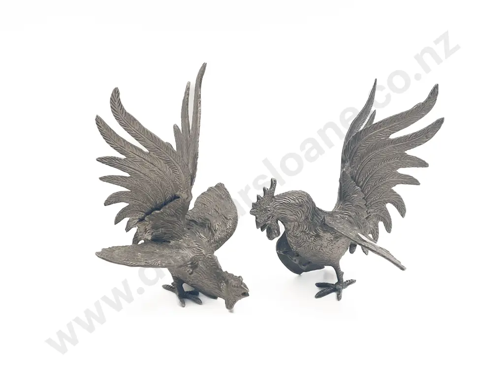Pair of Fighting Rooster Image 1++