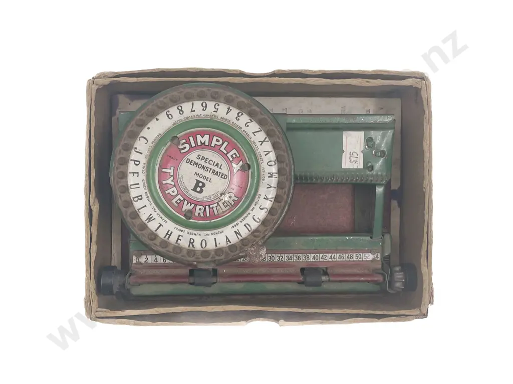 Vintage Simplex Typewriter in Original Box Image 1++