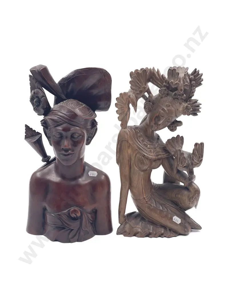 Two Figural Carvings Image 1++
