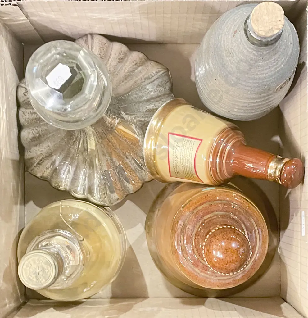 Small Box of Assorted Including Decanters Image 1++