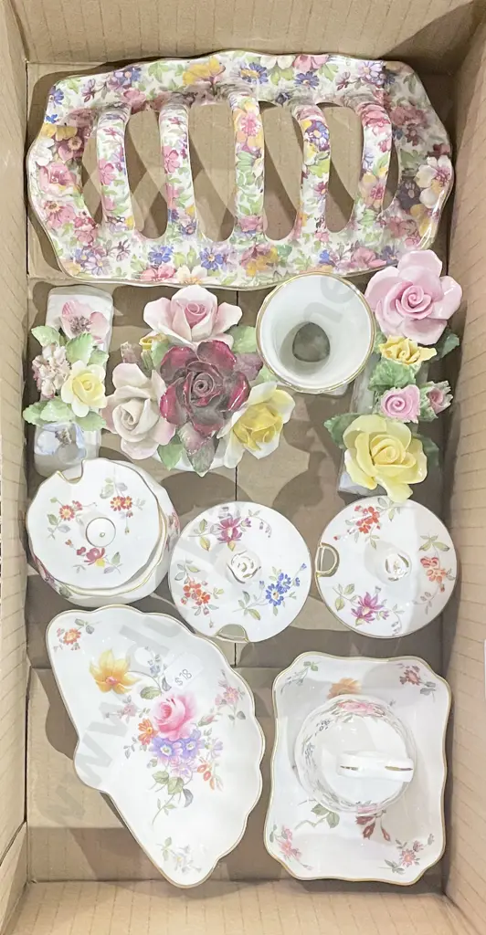 Small Box of Assorted Fancy China Including Hammersley Image 1++